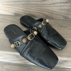 Balenciaga Cargole Stud Embellished Slippers